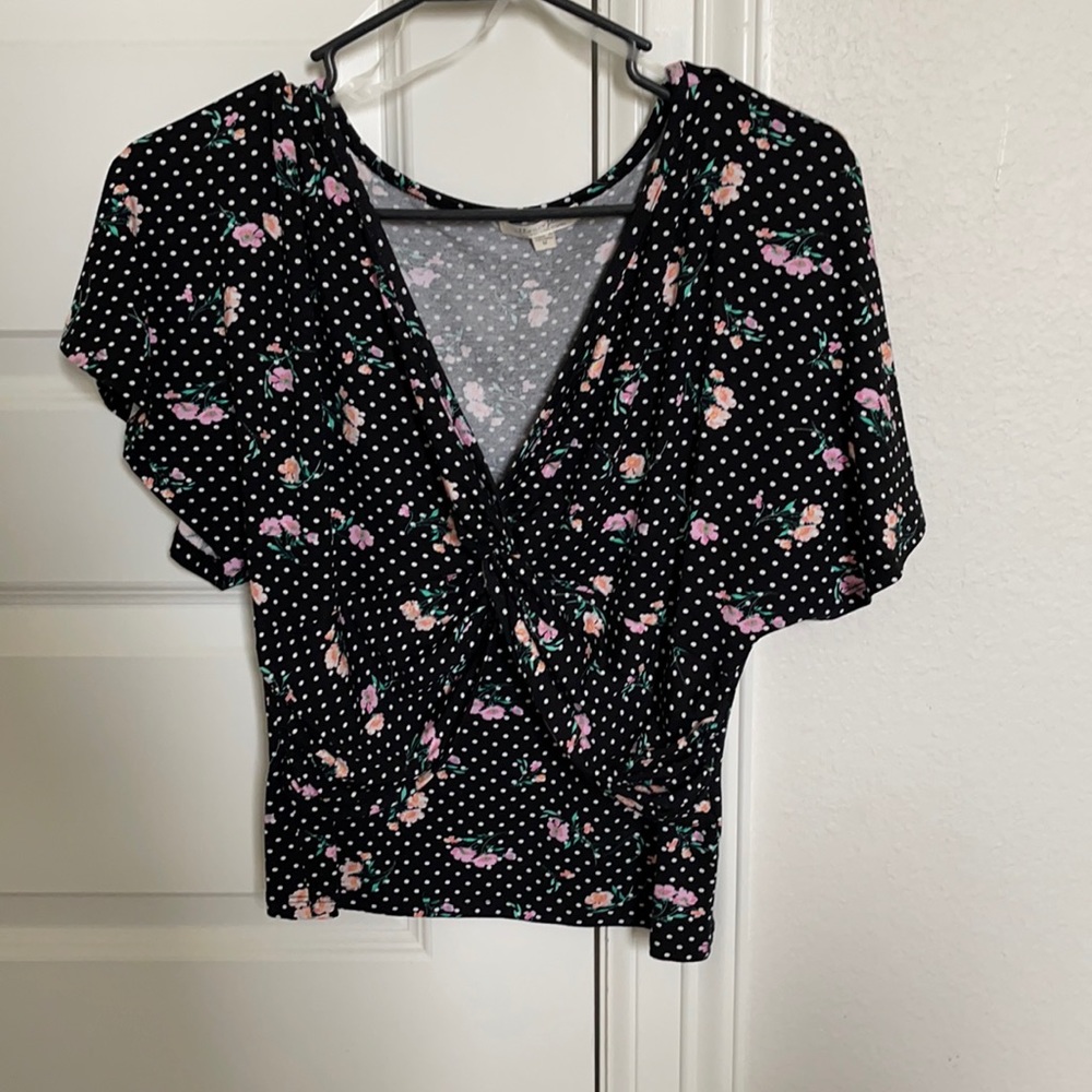 A flowery top